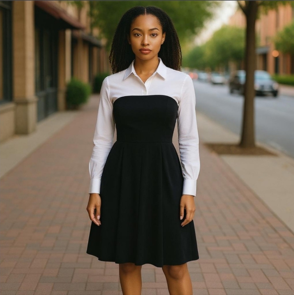 Calvin Klein strapless dress